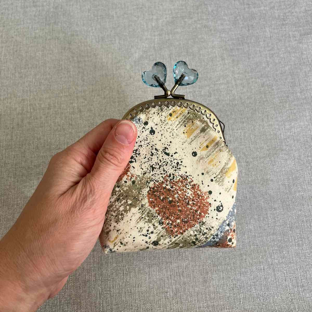 Вінтажний гаманець з абстрактним малюнком - Зображення 2